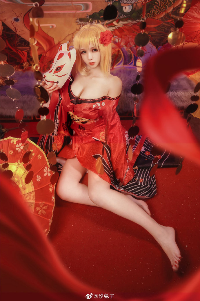 【cos正片】《Fate/GrandOrder》尼禄和服cosplay欣赏 cosplay-第8张