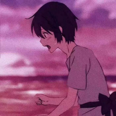漂流的动漫情侣头像图片